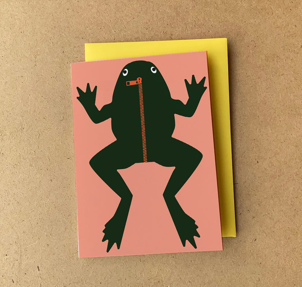 'Frog' Greeting Card