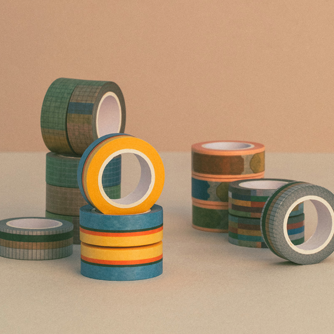 Livework Life & Pieces Paper Tape - 15mm - Tetris