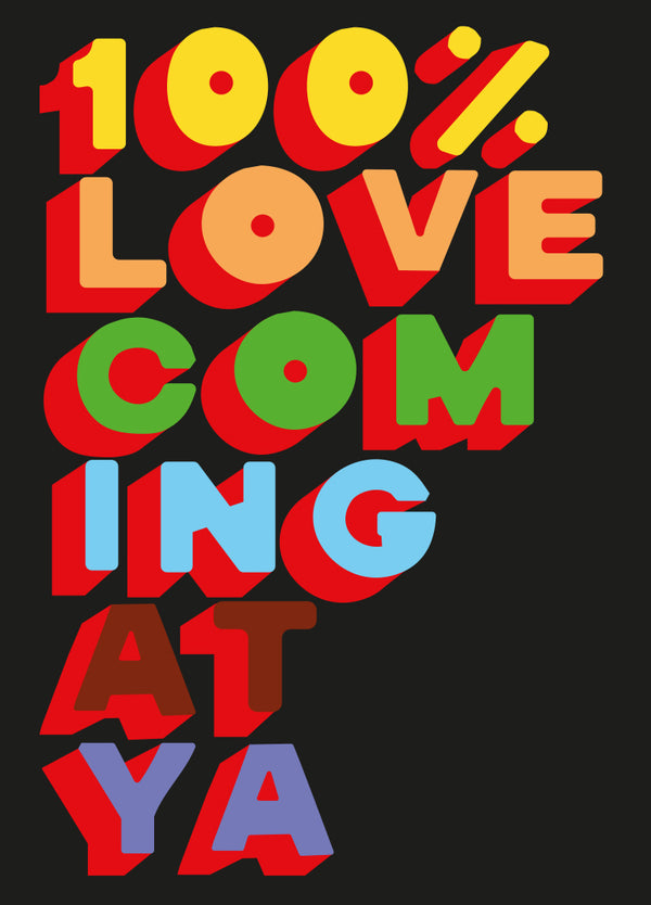 '100%' Greeting Card