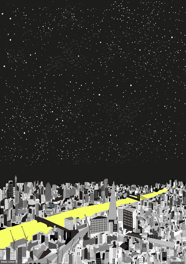 'Night  London' Giclée Print