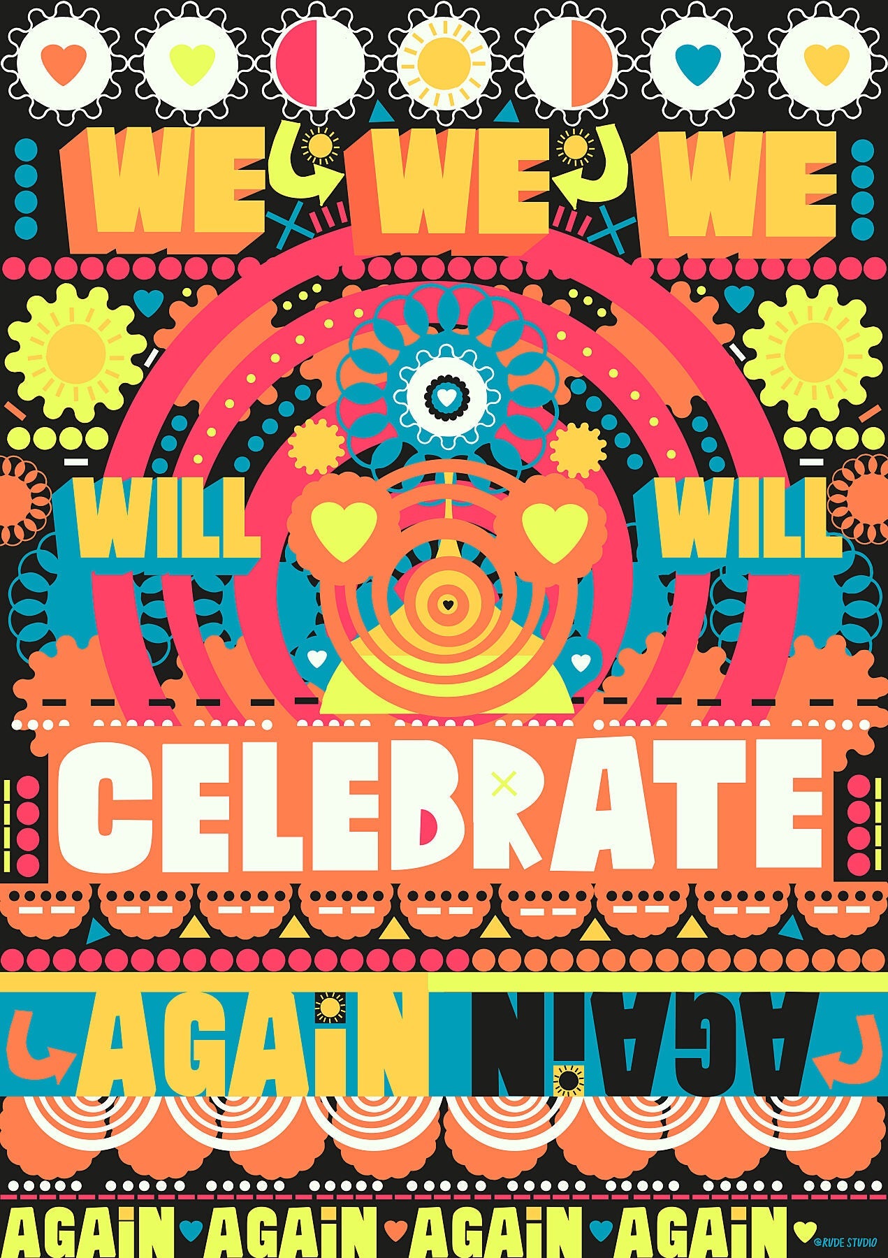 'Celebrate' Giclée Print