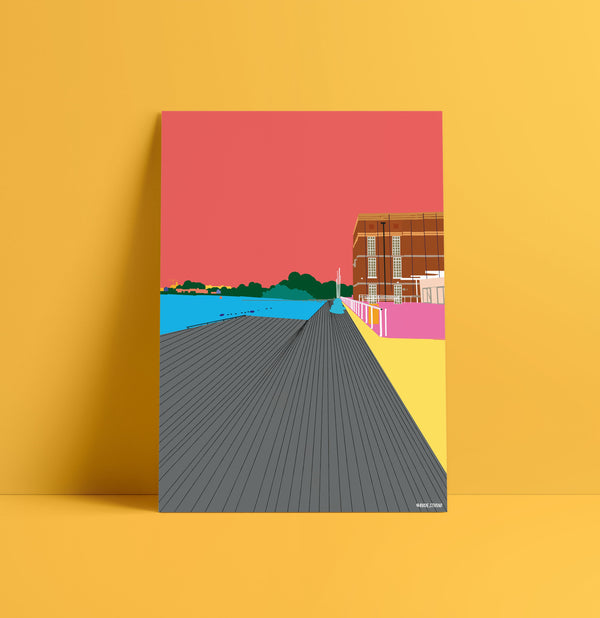 'West Resevoir' Indigo Print