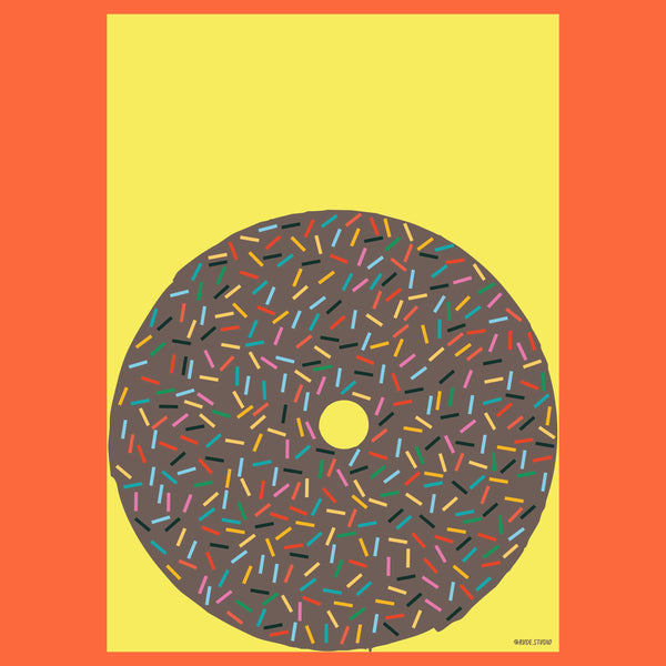 'Donut' Indigo Print.