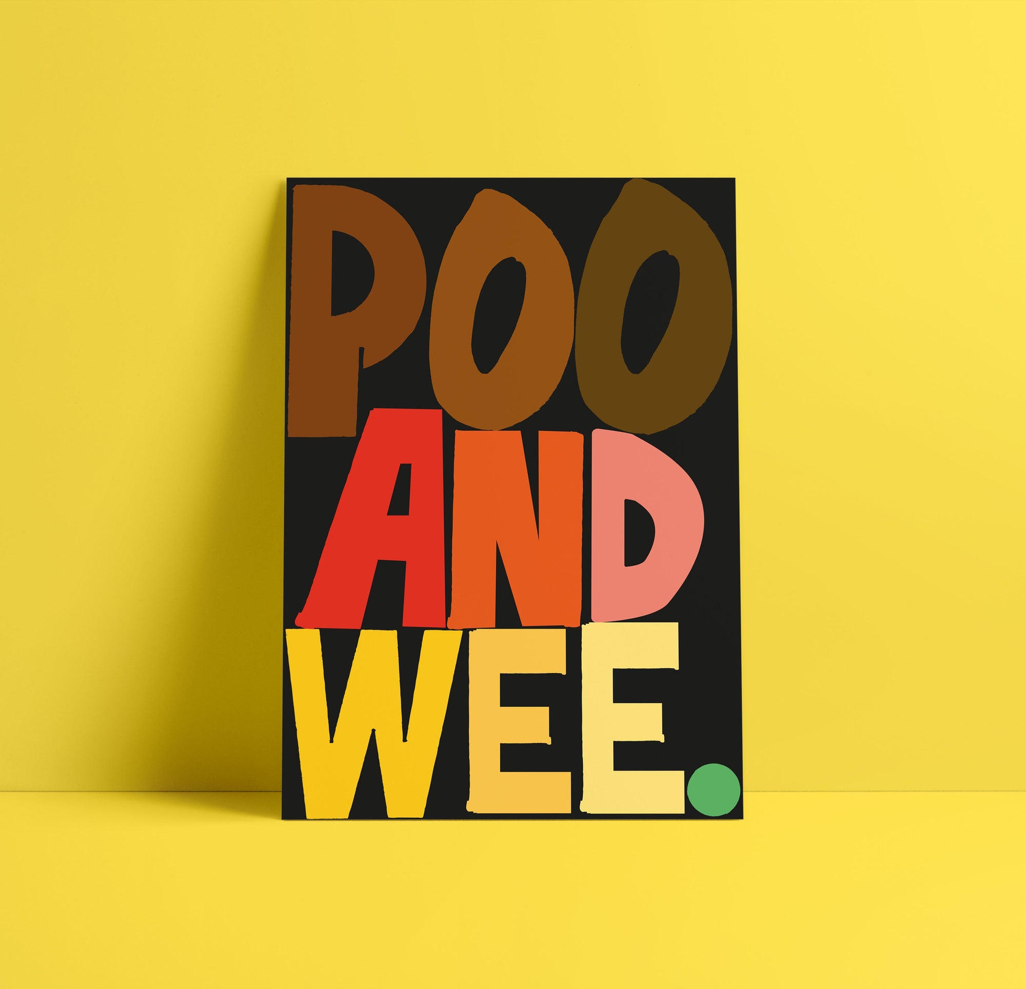 'Poo & Wee' Indigo Print.