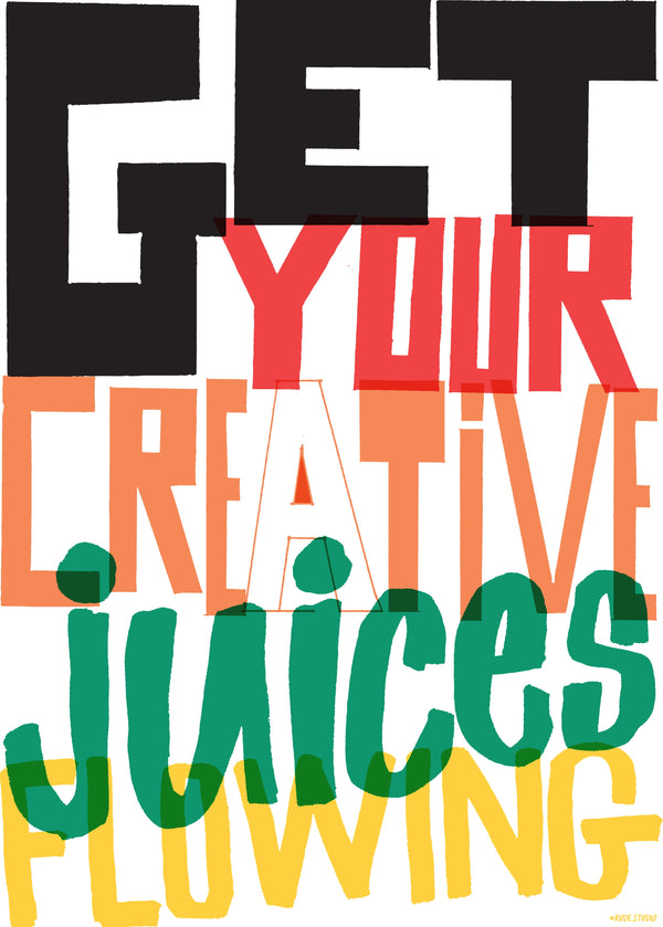 ‘Juices’ Indigo Print.