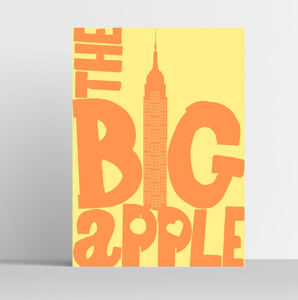 'Big Apple' Indigo Print.