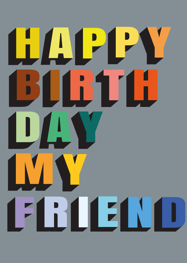 'Friend' Birthday Card