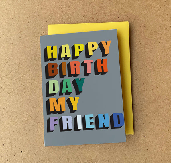 'Friend' Birthday Card