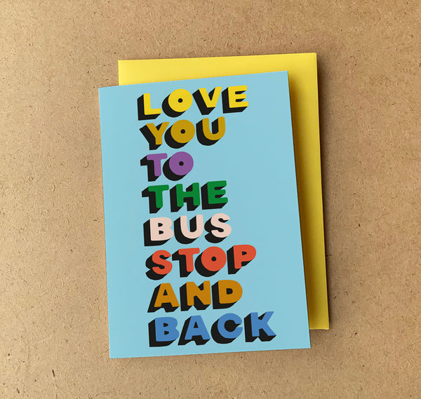 'Bus' Greeting Card