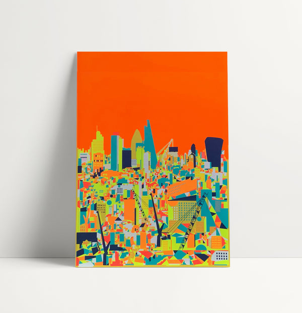 'City Orange' Screen Print