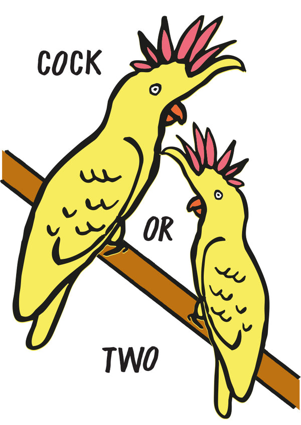 'Cock' Greeting Card