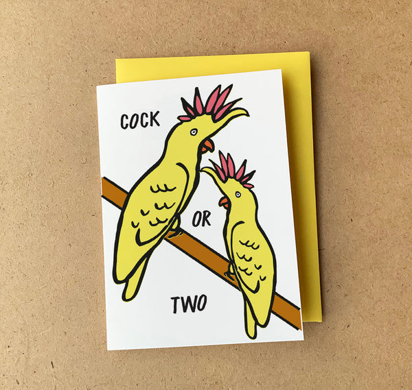 'Cock' Greeting Card