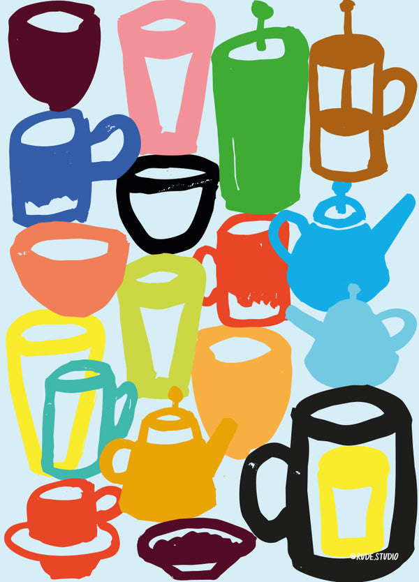 'Coffee & Tea' Greeting Card