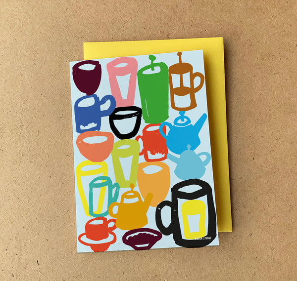 'Coffee & Tea' Greeting Card