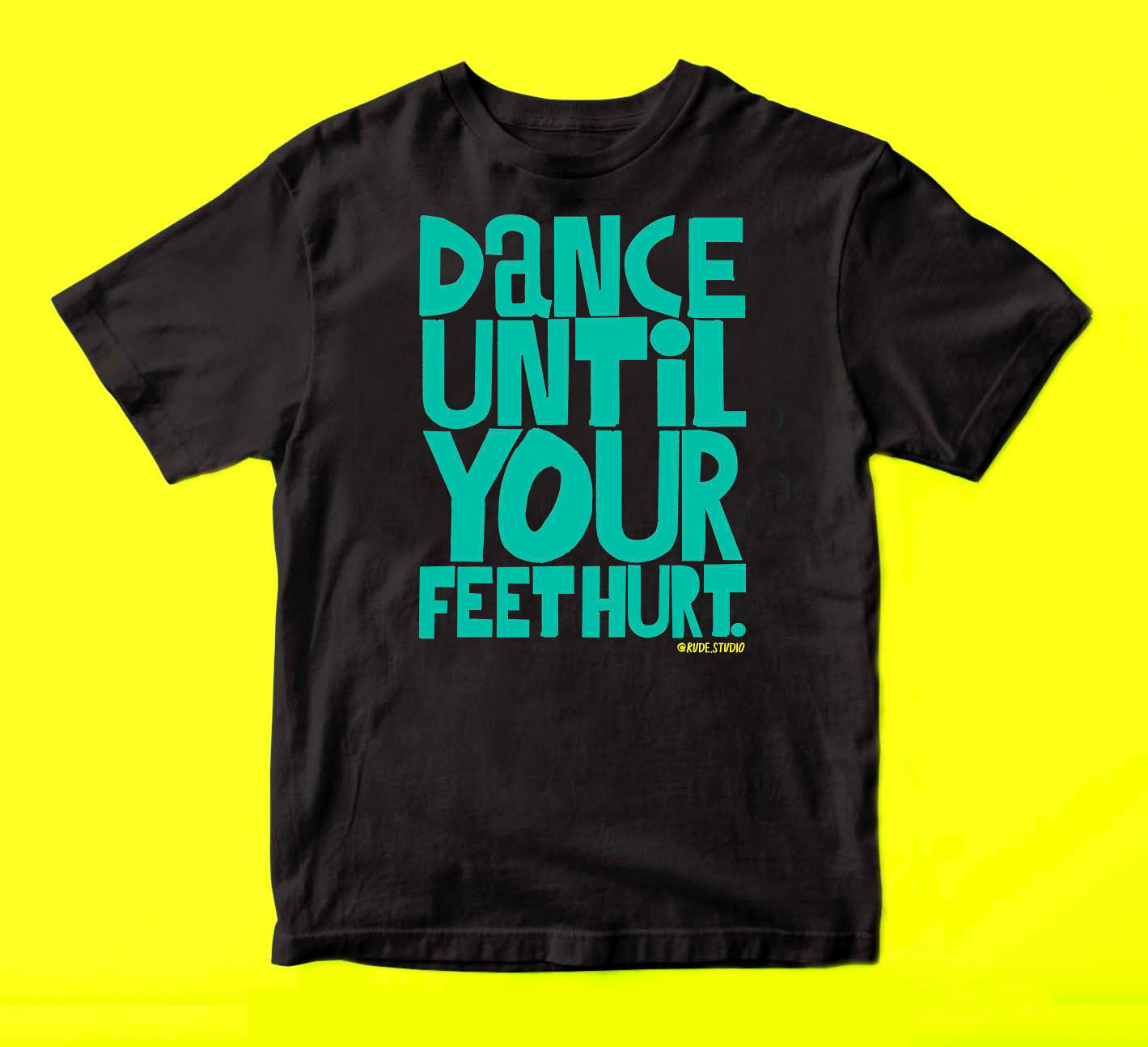 'Feet' Black T-Shirt.