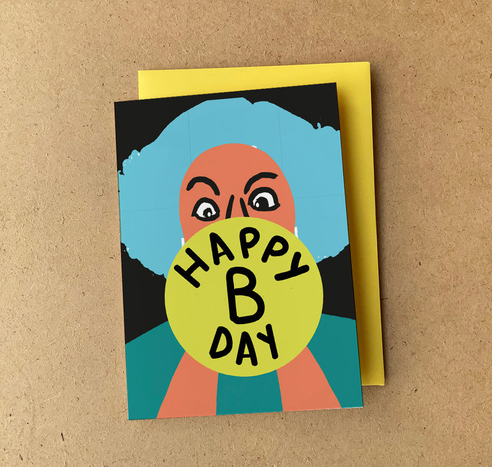 'Happy BD' Birthday Card