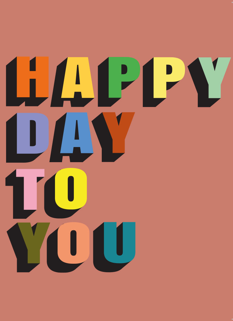 'Happy Day' Birthday Card