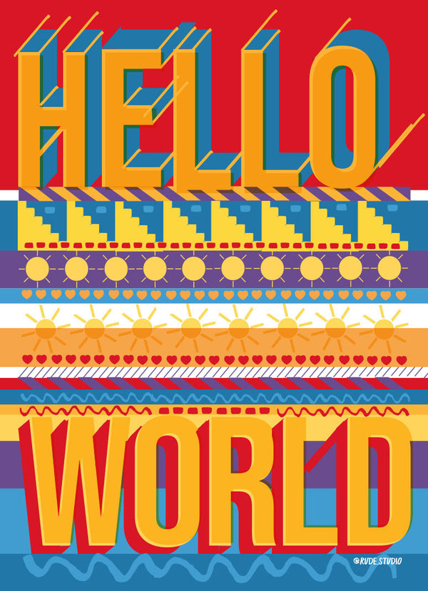 'Hello World' Card