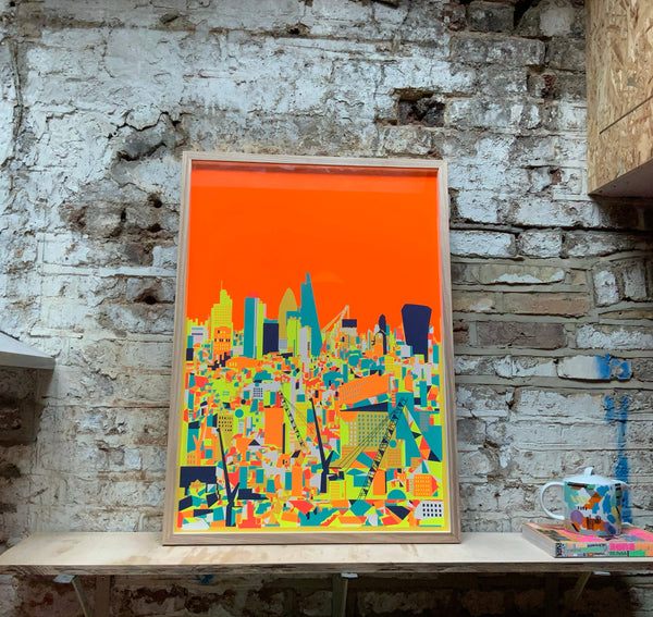 'City Orange' Screen Print