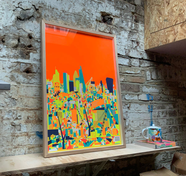 'City Orange' Screen Print