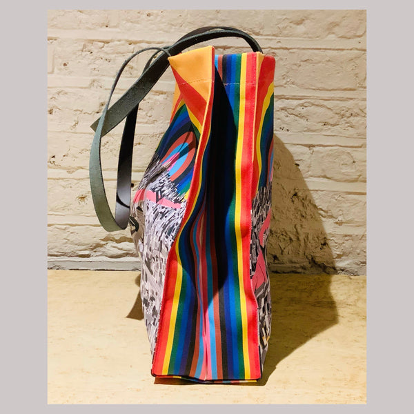 'London Rainbow' Box Bag.