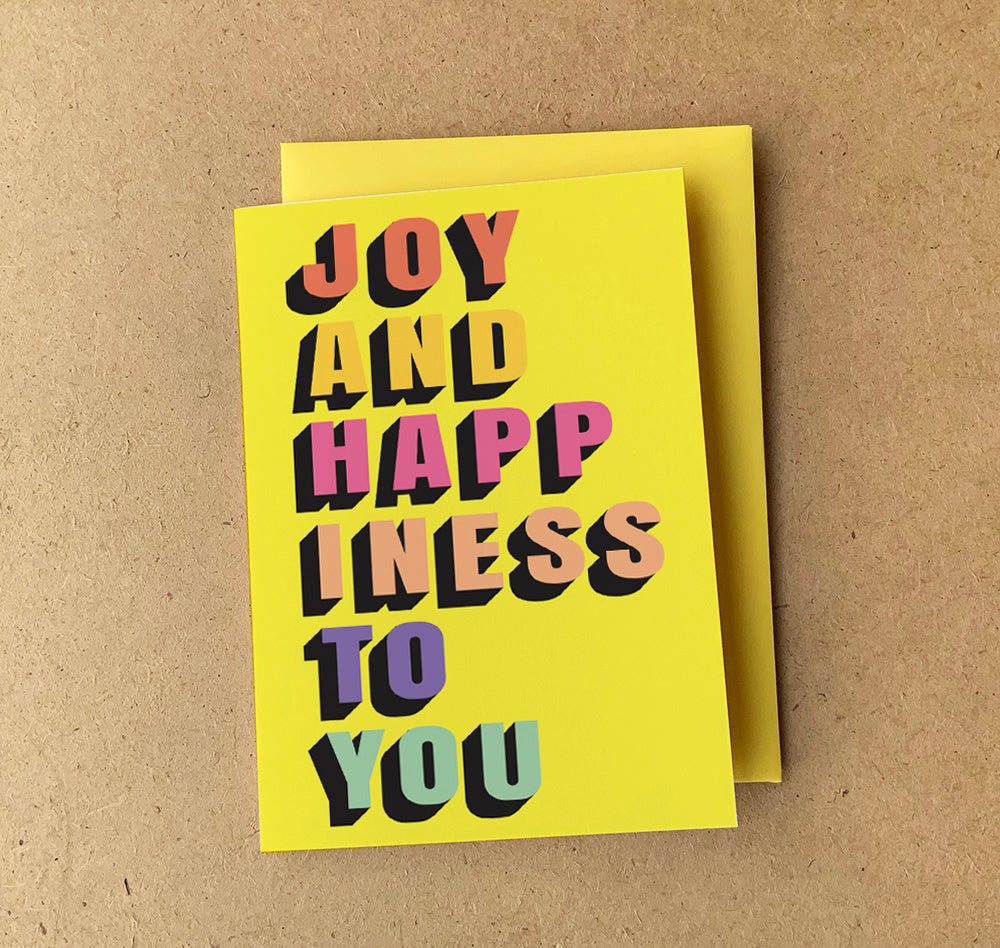 'Joy' Greeting Card