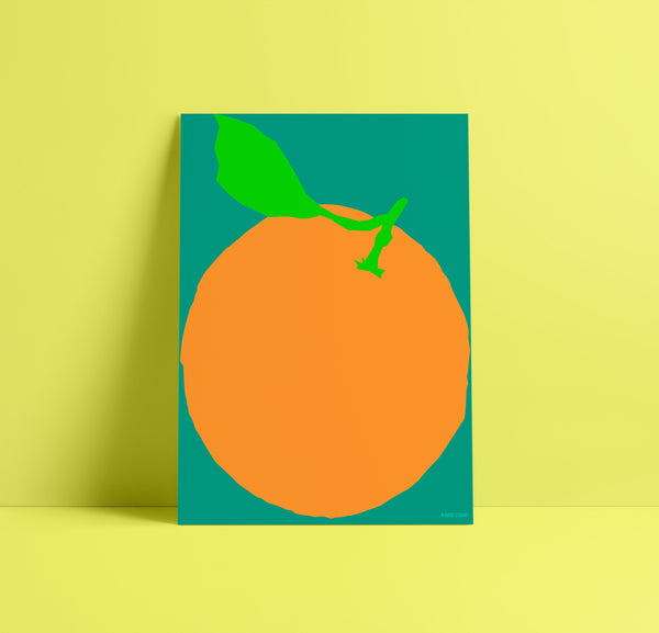 'Orange' Indigo Print.