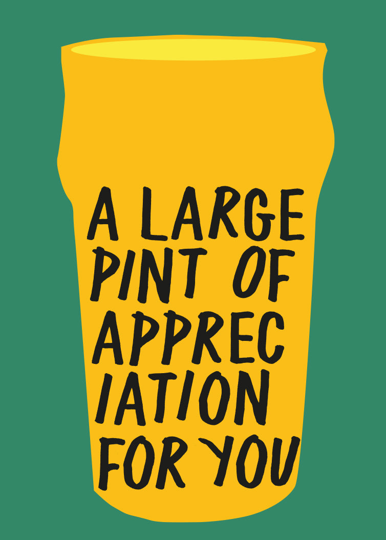 'Pint' Greeting Card