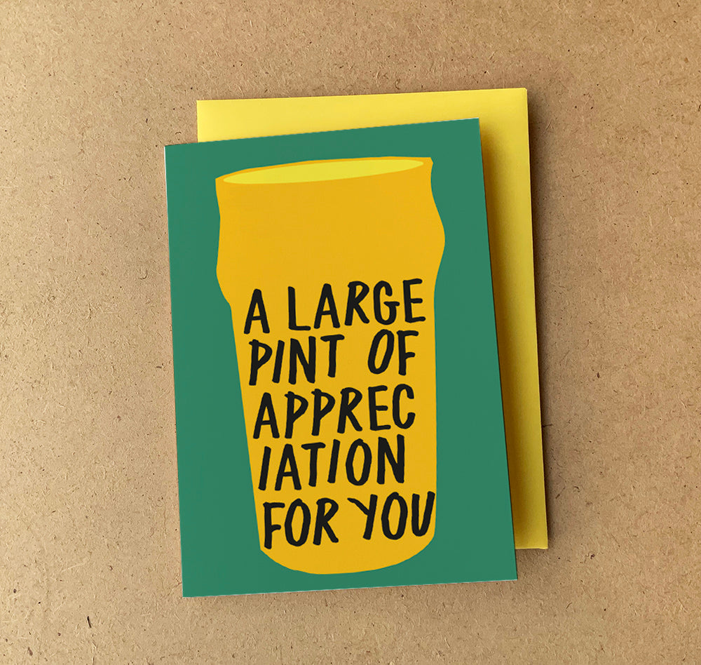 'Pint' Greeting Card