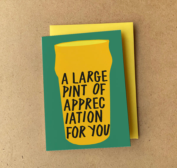 'Pint' Greeting Card