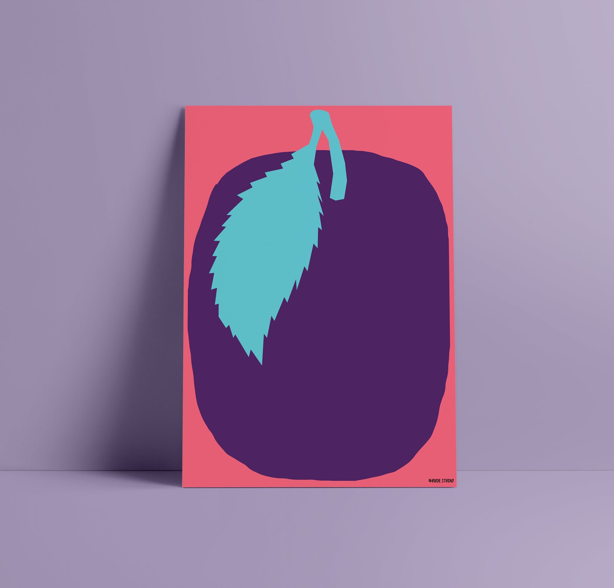 'Plum' Indigo Print.