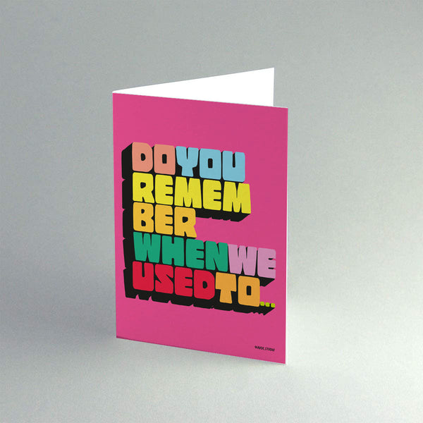 'Remember' Card
