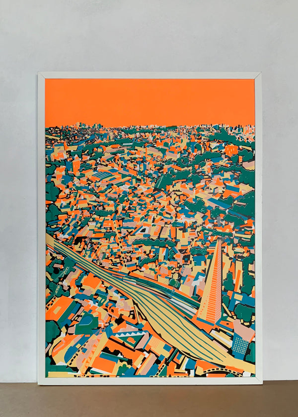 ‘Up The Shard’ Screen Print.