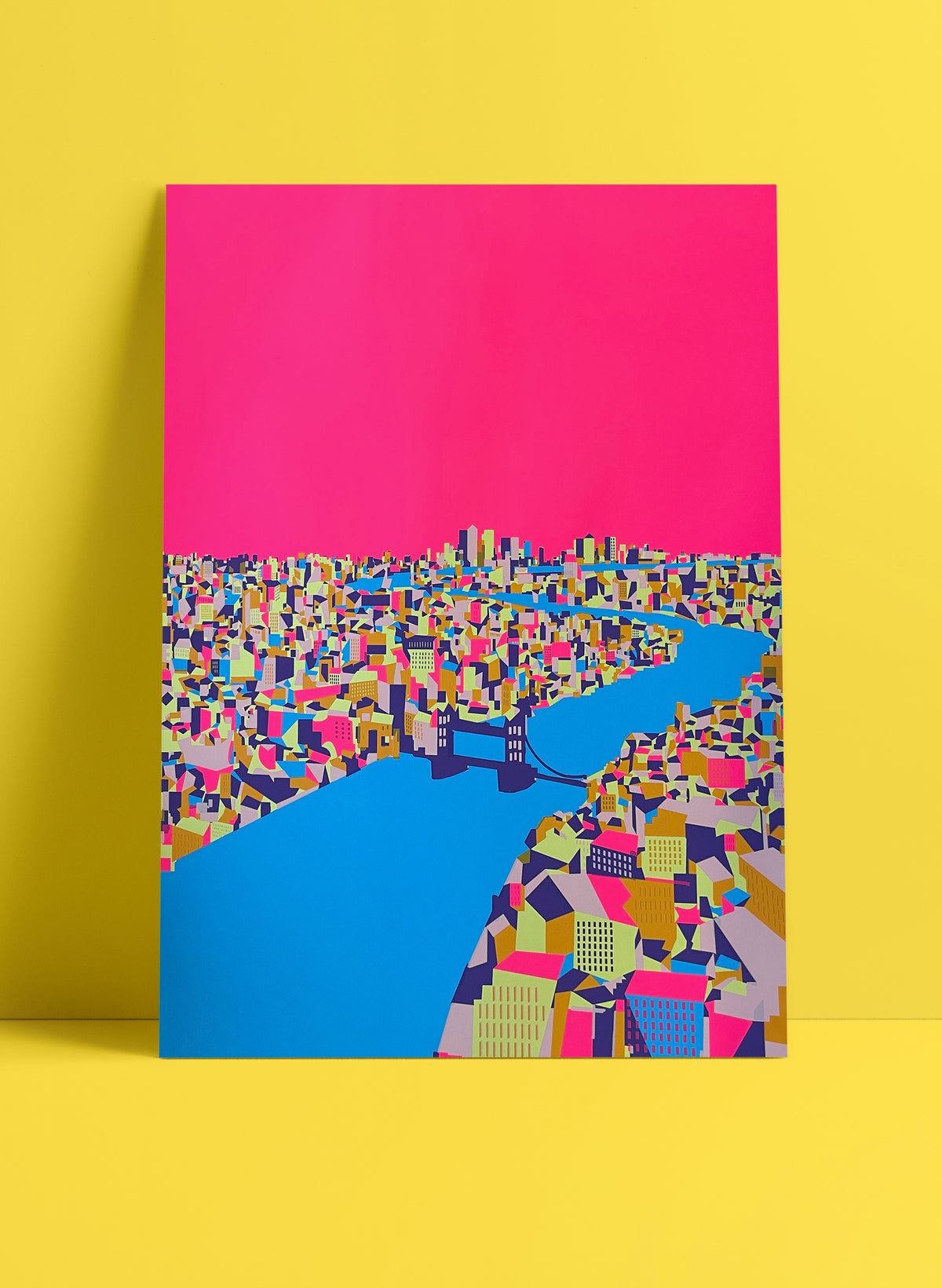 'Thames Hot Pink' Screen Print – EVERYDAY SUNSHINE