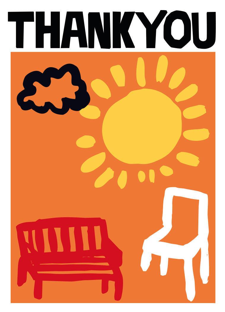 'Thankyou' Greeting Card