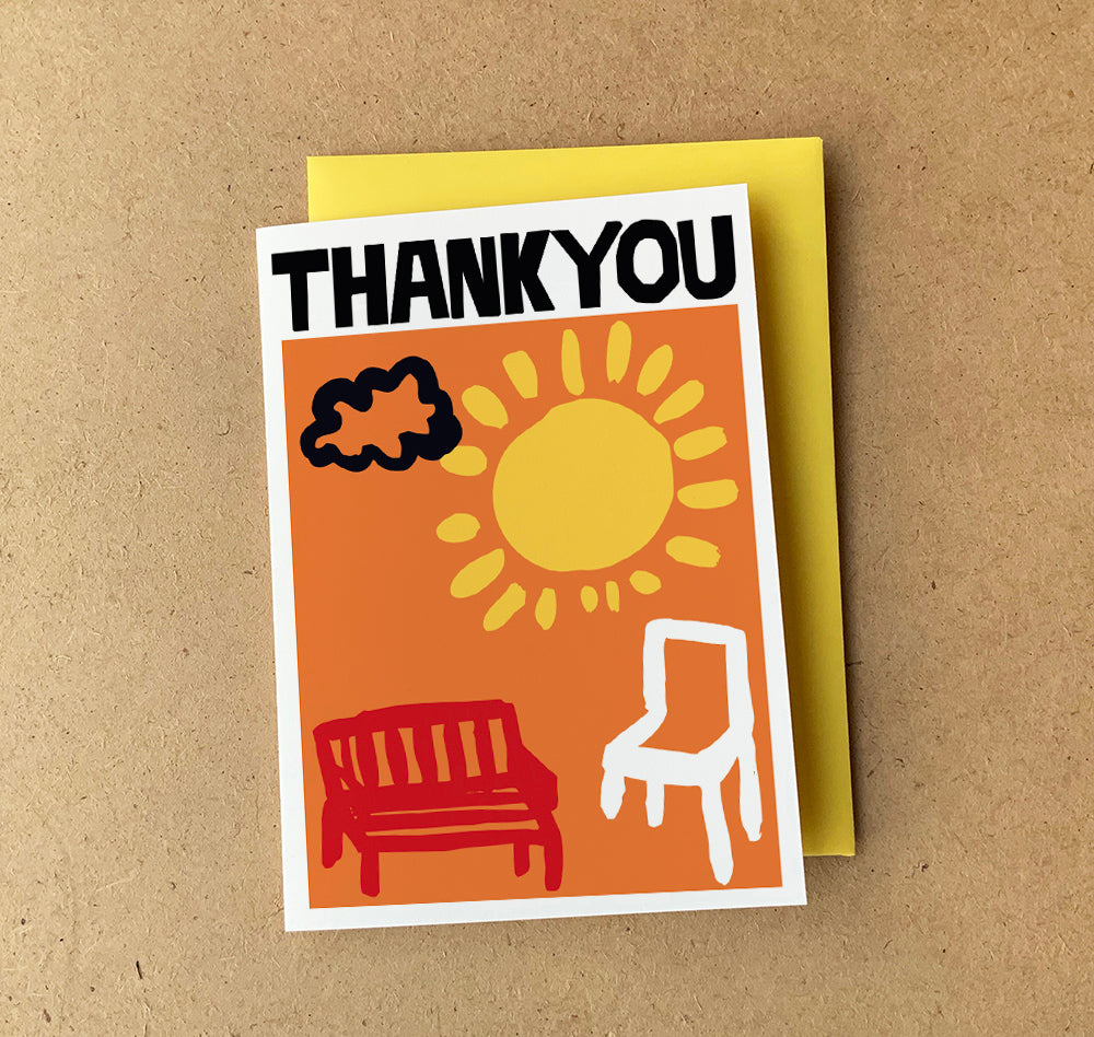 'Thankyou' Greeting Card