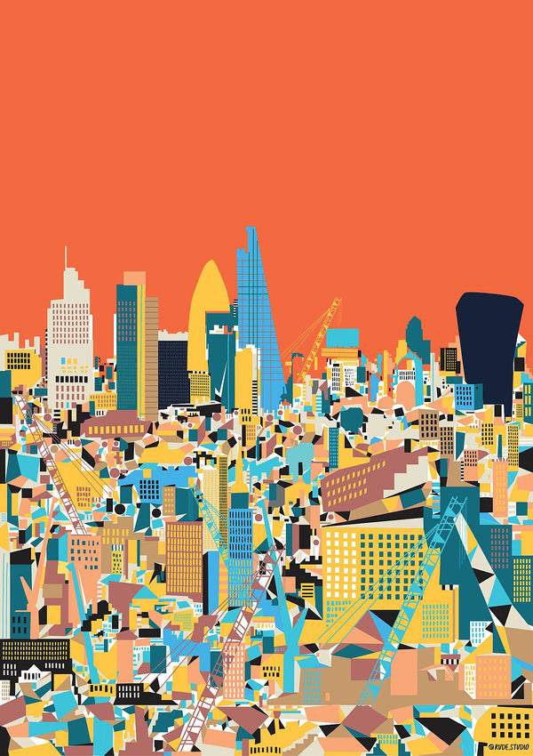 'City Orange' Giclée Print