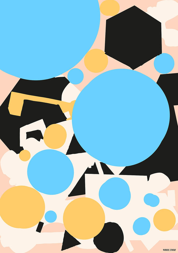 'Blue Dots' Giclée Print
